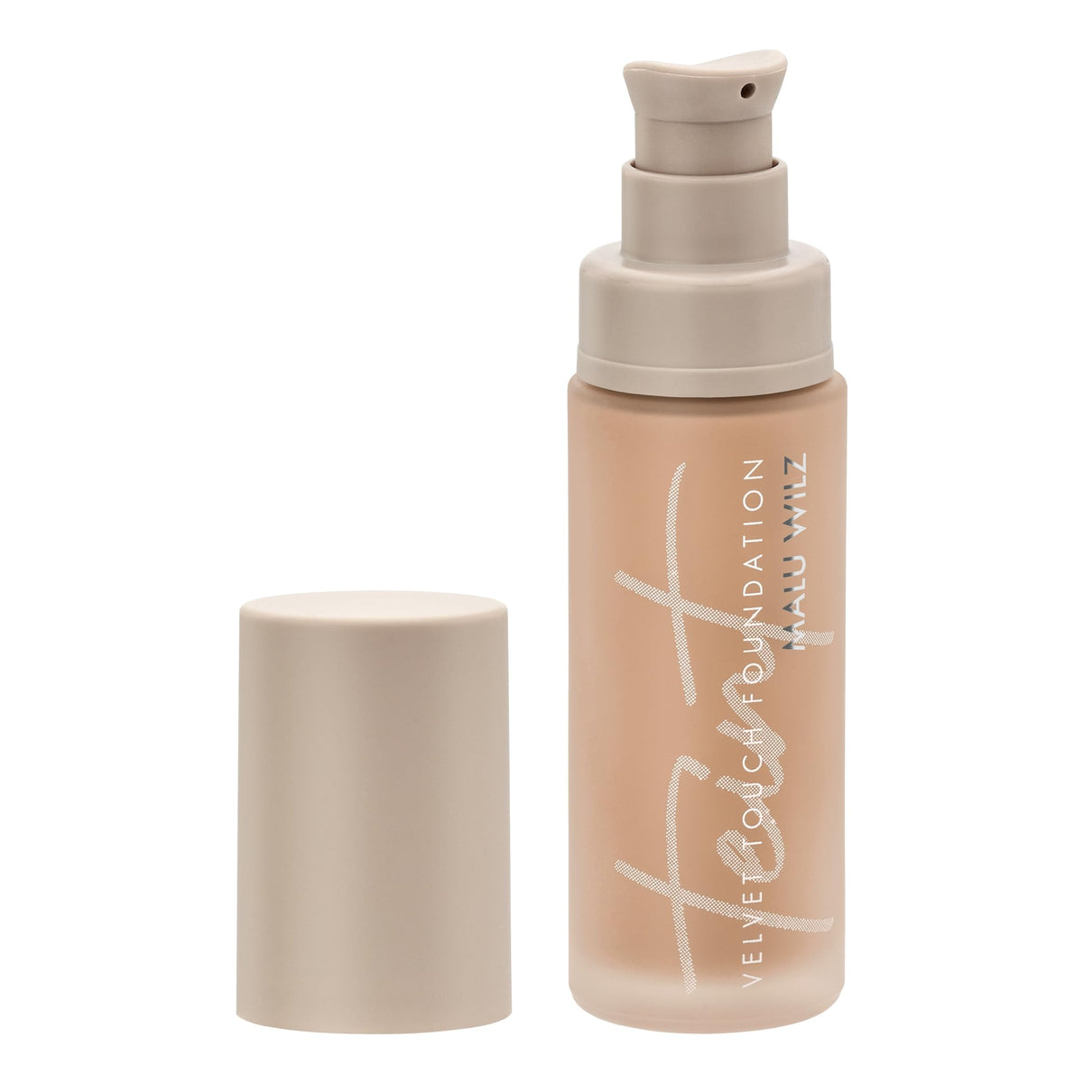 Malu Wilz Velvet Touch Foundation Sand Rose Cake 30ml I Skincare Creme Make up für makellosen Teint I Kaschiert Unebenheiten, Augenringe, Fältchen