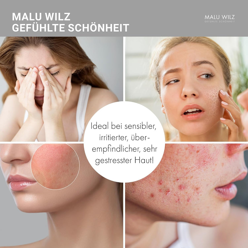 Malu Wilz DE-Stress Eye Cream 15ml I Skincare Augencreme für sanfte Gesichtspflege I Schützende Gesichtspflege-Creme mit Hyaluronsäure I Vegan