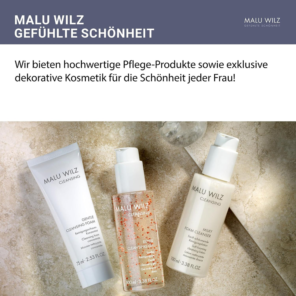 Malu Wilz Milky Foam Cleanser 100ml I Skincare Reinigungslotion für sanfte Gesichtsreinigung I Gesichtsreiniger mit Provitamin B5 für geschmeidige Haut I Vegan